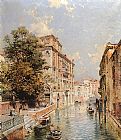 A View in Venice, Rio S. Marina by Franz Richard Unterberger